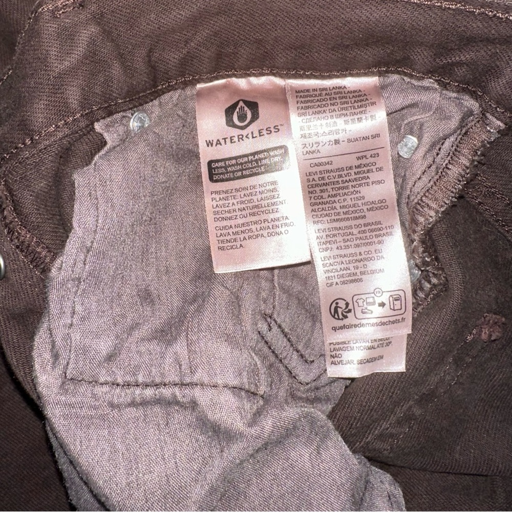 Levi's 501 Women's Brown Jeans - Picture 9 of 10